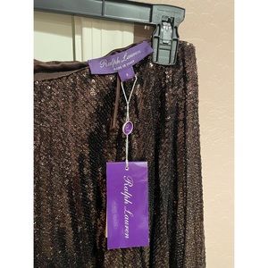 Polo by Ralph Lauren Trivelas Pleated Sequin Skirt